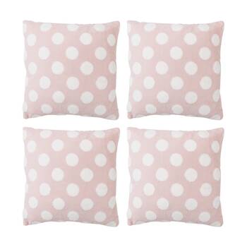 4PK LVD Spottie Pink Spots/Dots Decorative Home/Living Decor Cushion 43x43cm