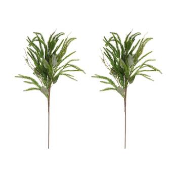2PK LVD Artificial Pine & Eucalyptus Stem/Branch Home Decor 80cm Green/Brown