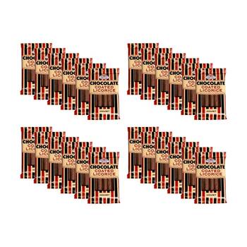 24PK Licorice Lovers Chocolate Coated Liquorice Sticks Confectionary 200g