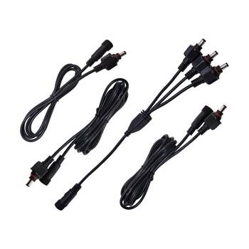 4pc Hulk Single Colour Extension Cable Kit 3-Way Splitter Set