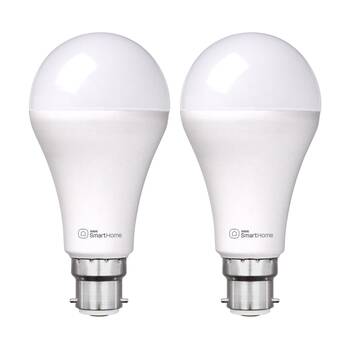 2x 4pc Laser Smart Bulb B22 Wi-Fi Enabled Voice Control LED Light White