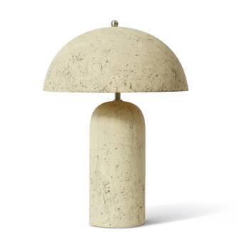 E STYLE Tata Table Lamp Natural Paper Shade Metal Base 37x37x50cm