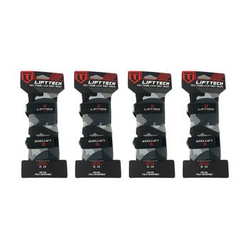 4x 2pc Lift-Tech Pro Thumb Loop Wrist Support Adjustable Wrap Camo 20in
