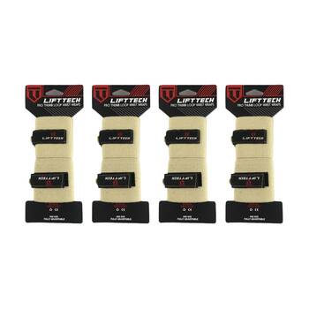 4x 2pc Lift-Tech Pro Thumb Loop Wrist Support Adjustable Wrap Skin 20in