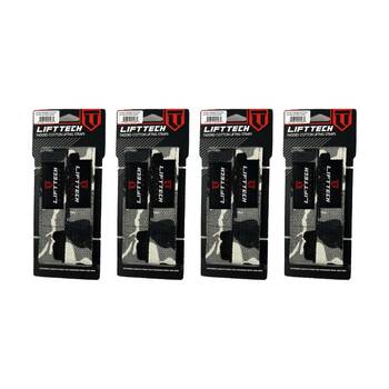 4x 2pc Lift-Tech Neo-Tech Padded Cotton Wrist Support Lifting Straps Camo 21.5in