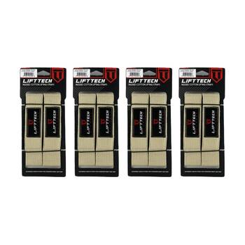 4x 2pc Lift-Tech Neo-Tech Padded Cotton Wrist Support Lifting Straps Skin 21.5in