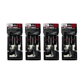4x 2pc Lift-Tech Cotton Heavy Lifting Support Durable Grip Straps Camo 21in