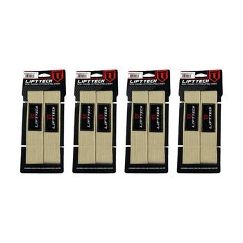 4x 2pc Lift-Tech Cotton Heavy Lifting Support Durable Grip Straps Skin 21in