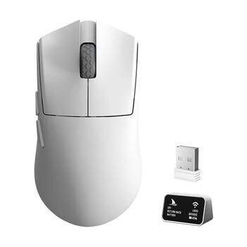 Darmoshark M3XS Pro GhostCat Trio-Mode 8K Polling Rate Gaming Mouse 1.5M White