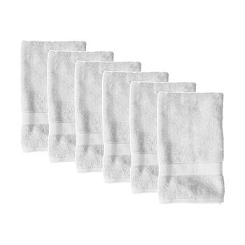 6PK Regal Soft Cotton Absorbent Bath Towel Bathroom Accessory 68x137cm White