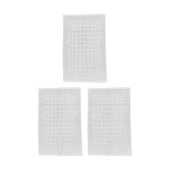 3PK Regal Non Slip Bath Mat Bathroom Floor Accessory Home Decor White