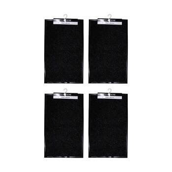 4PK Braz Outdoor Indoor Rub Back Textured Striped Doormat 48x78cm Assorted