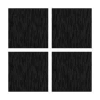 4PK Braz Printed Room Darkening Hanging Curtain Home Decor 140x223cm Black