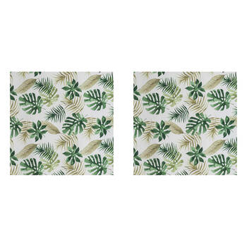 2PK Braz Printed Room Darkening Hanging Curtain Home Decor 140x223cm Palm Frond