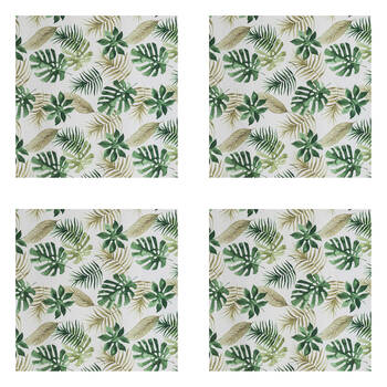 4PK Braz Printed Room Darkening Hanging Curtain Home Decor 140x223cm Palm Frond