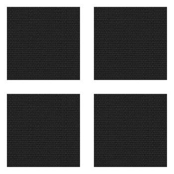4PK Braz Blockout Room Hanging Curtain Home Decor 137x213cm Hamilton Black