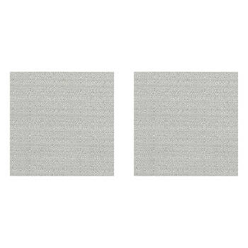 2PK Braz Blockout Room Hanging Curtain Home Decor 137x213cm Laguna Silver