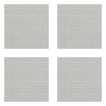 4PK Braz Blockout Room Hanging Curtain Home Decor 137x213cm Laguna Silver