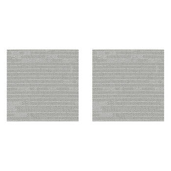 2PK Braz Blockout Room Hanging Curtain Home Decor 137x213cm Miami Silver