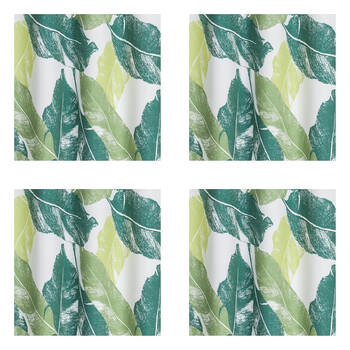 4PK Braz Printed Room Darkening Hanging Curtain Home Decor 140x223cm Large Leaf