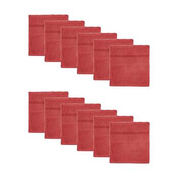 12PK Capri Soft Absorbent Facewash Bathroom Washcloth Towel 30x30cm Hibiscu