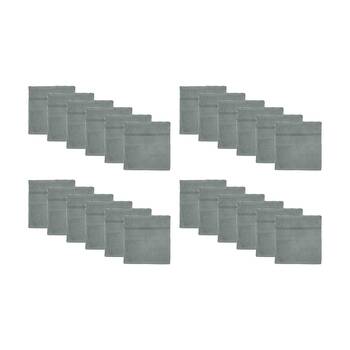 24PK Capri Soft Absorbent Facewash Bathroom Washcloth Towel 30x30cm Ash