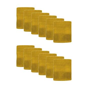 12PK Capri Soft Absorbent Hand Towel Bathroom Accessory 50x90cm Turner