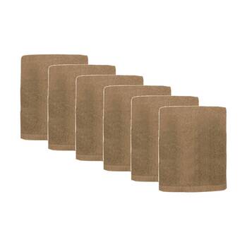 6PK Capri Non Slip Bath Mat Bathroom Floor Accessory Home Decor 45x75cm Sand