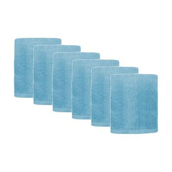 6PK Capri Non Slip Bath Mat Bathroom Floor Accessory Home Decor 45x75cm Sky Blue