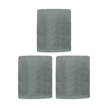 3PK Capri Non Slip Bath Mat Bathroom Floor Accessory Home Decor 45x75cm Ash