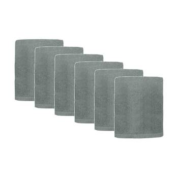 6PK Capri Non Slip Bath Mat Bathroom Floor Accessory Home Decor 45x75cm Ash