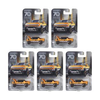 5PK All Brands Toys Matchbox 70th Moving Parts Mini Toy Vehicles Assorted 3y+