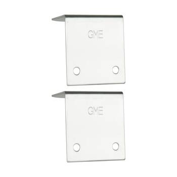 2PK Gme Universal Stainless Steel L Bracket Antenna Mount Bracket 1.5mm