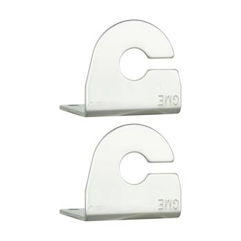 2PK Gme 2.5mm L Bracket Stainless Steel Antenna Mounting Bracket With Cable Slot