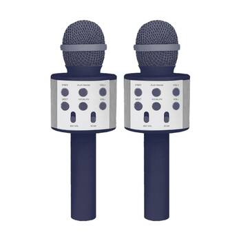 2PK Laser Karaoke Microphone Built-In Speaker USB Rechargeable Future Dusk