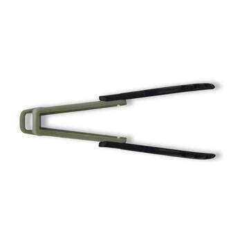 2PK Mun's Foldable Heat Resistant Silicone Sliding Tongs Outdoor Camping Utensil