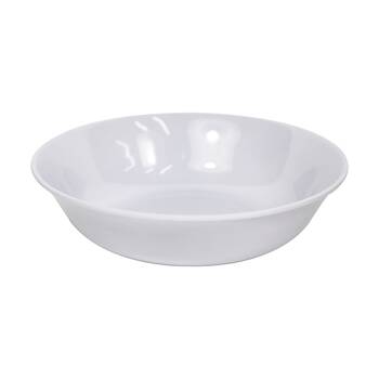 48x Partyware Reusable Melamine Pasta/Salad Bowl Tableware 175mm White