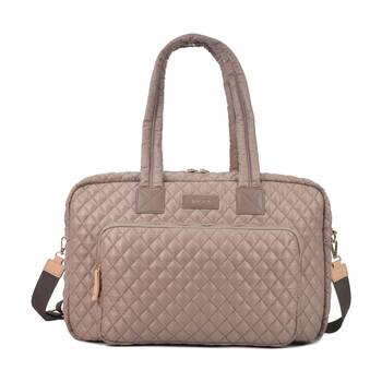Tosca Women's Lightweight Quilted Metro Split Tote Travel Bag Magnet