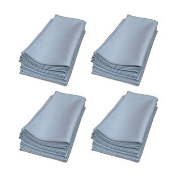 4PK 5pk Cleanstar Microfibre Cleaning Cloth Glass & Mirror 40x40cm Grey