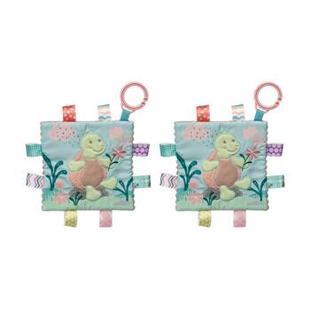 2PK Mary Meyer Taggies Tippy Turtle Crinkle Me Activity Toy W/Tags & Squeaker
