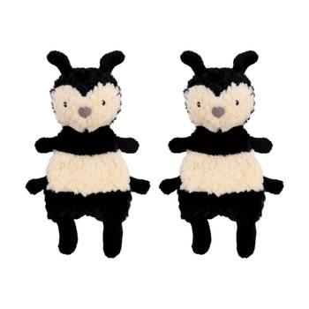 2PK Mary Meyer Nursery Bumble Bee Lovey Baby Soft Plush Cuddle Toy Blanket 28cm