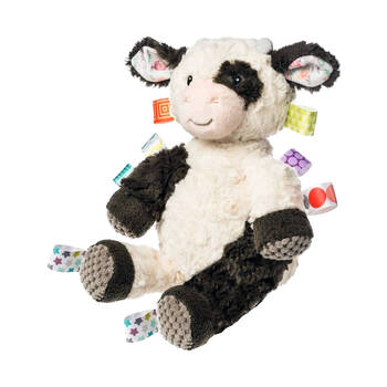 Mary Meyer Taggies Buttercup Cow?Baby Soft Plush Animal Toy W/ Satin Loop Tags