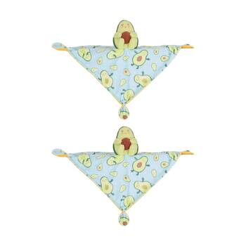 2PK Mary Meyer Sweet Soothies Avocado Plush Character Cuddle Toy/Satin Blanket