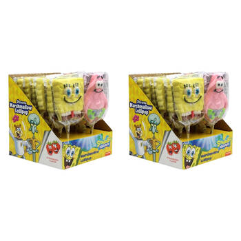 24PK Nickelodeon Marshmallow Pop Spongebob Characters 45g Assorted