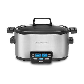 Cuisinart Cook Central 3-in-1 Electric Multicooker 5.7L - Stainless Steel
