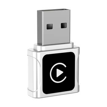 Laser USB-A Port Wireless CarPlay Universal Support Micro Dongle Grey