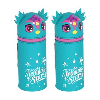 2x Nebulous Stars Stand-Up Pencil Case Silicone Pen Holder 6Y+ Assorted