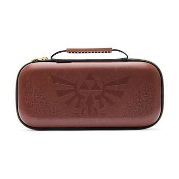 PowerA Zelda Hylian Nintendo Switch 2 Soft Fabric Lining Protection Case Brown