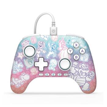 PowerA Nintendo Switch 2 Advantage Wired Controller Mushroom Kingdom 3.5mm Jack