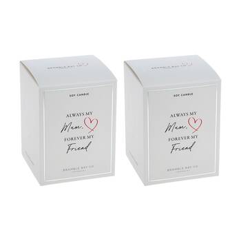 2PK Bramble Bay Always Mum Frangipani & Peach Nectar Candle Home Fragrance 300g